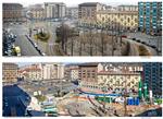 Piazza Carducci  ieri e oggi cantieri metro